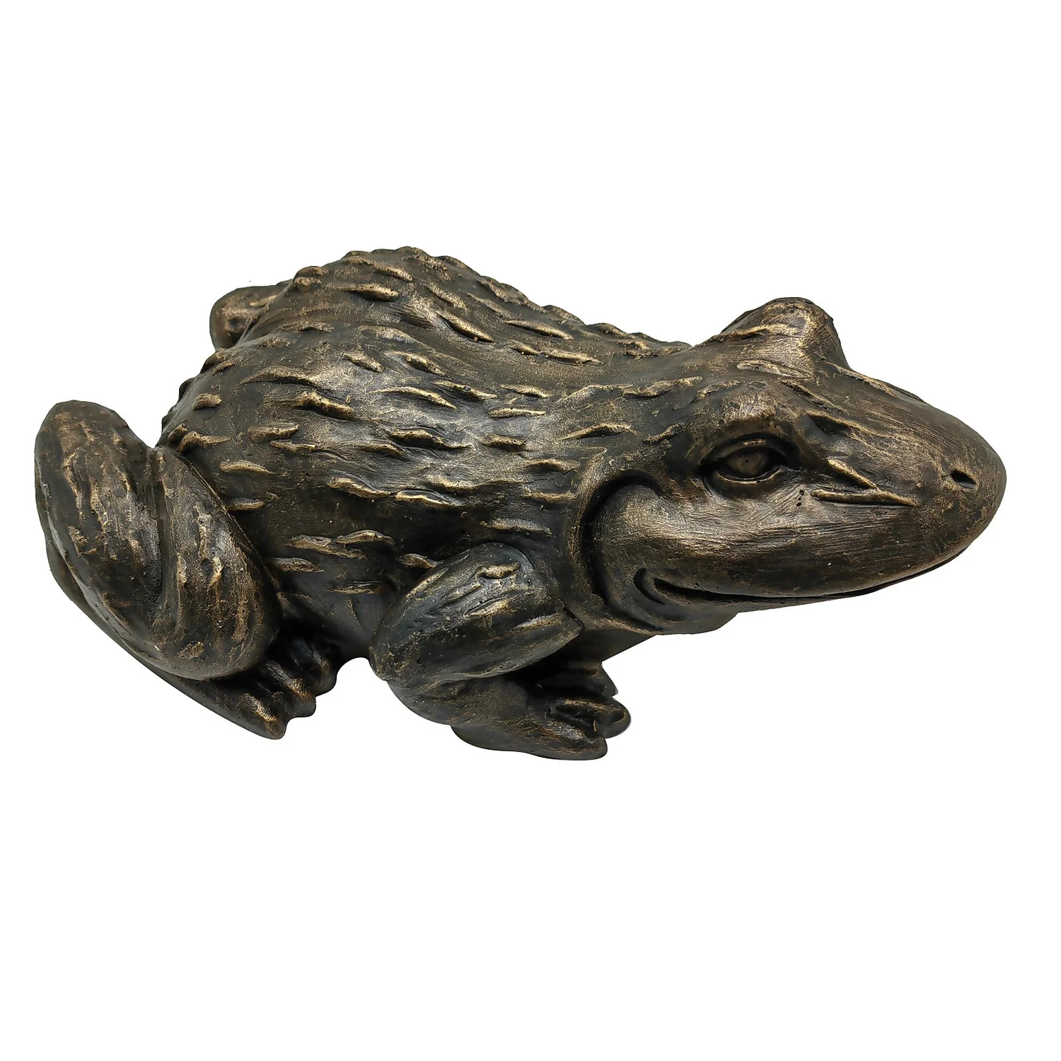 Bronze Look Frog Garden Ornament 3 Bronze Look Frog Garden Ornament