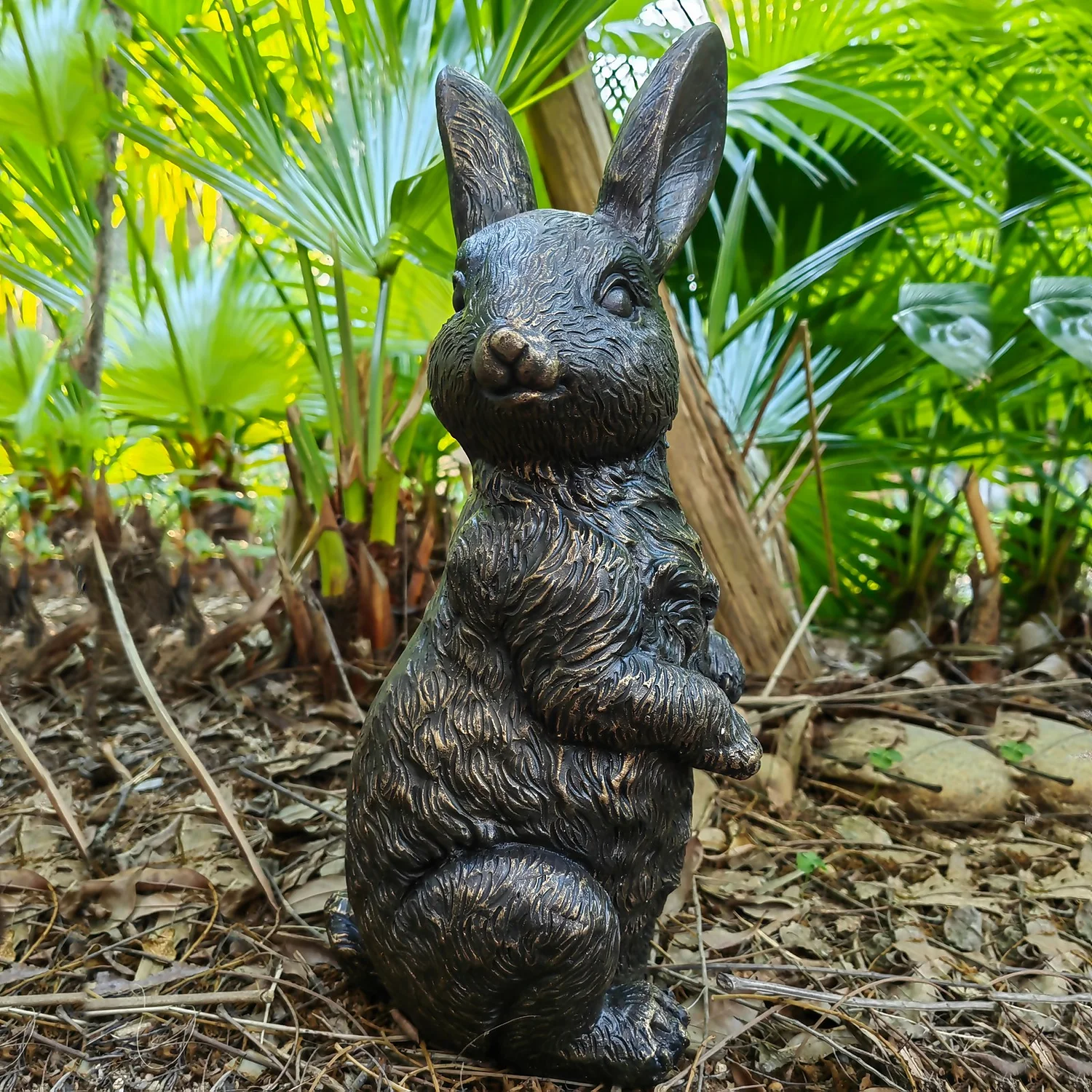 Bronze Look Rabbit Garden Ornament 4 Bronze Look Rabbit Garden Ornament - Image 2