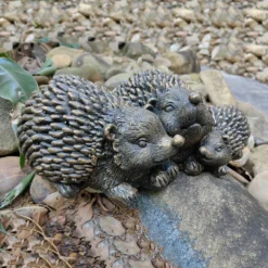 Bronze Look Hedgehog Family Garden Ornament -Garden Care Specialty Shop 13965951 6055014597051638