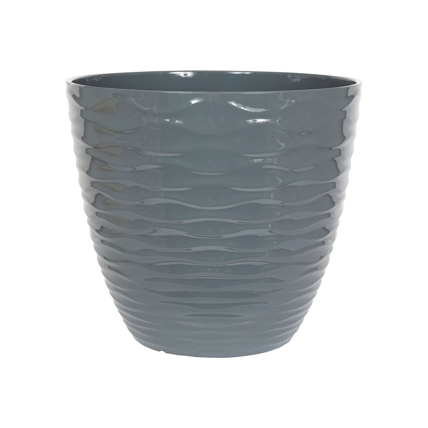 Wave Pot Charcoal - 33cm 3 Wave Pot Charcoal - 33cm