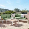 Spirit Metal Garden Corner Sofa Set - Green