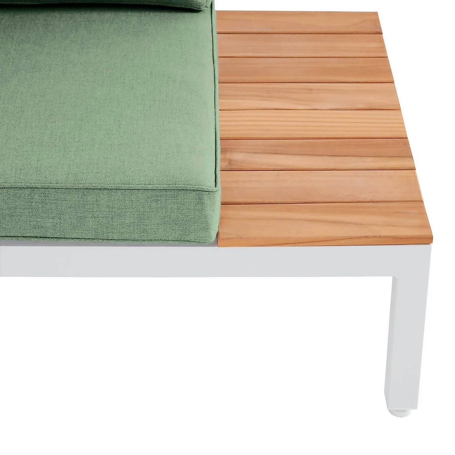 Spirit Metal Garden Corner Sofa Set - Green 6 Spirit Metal Garden Corner Sofa Set - Green - Image 4