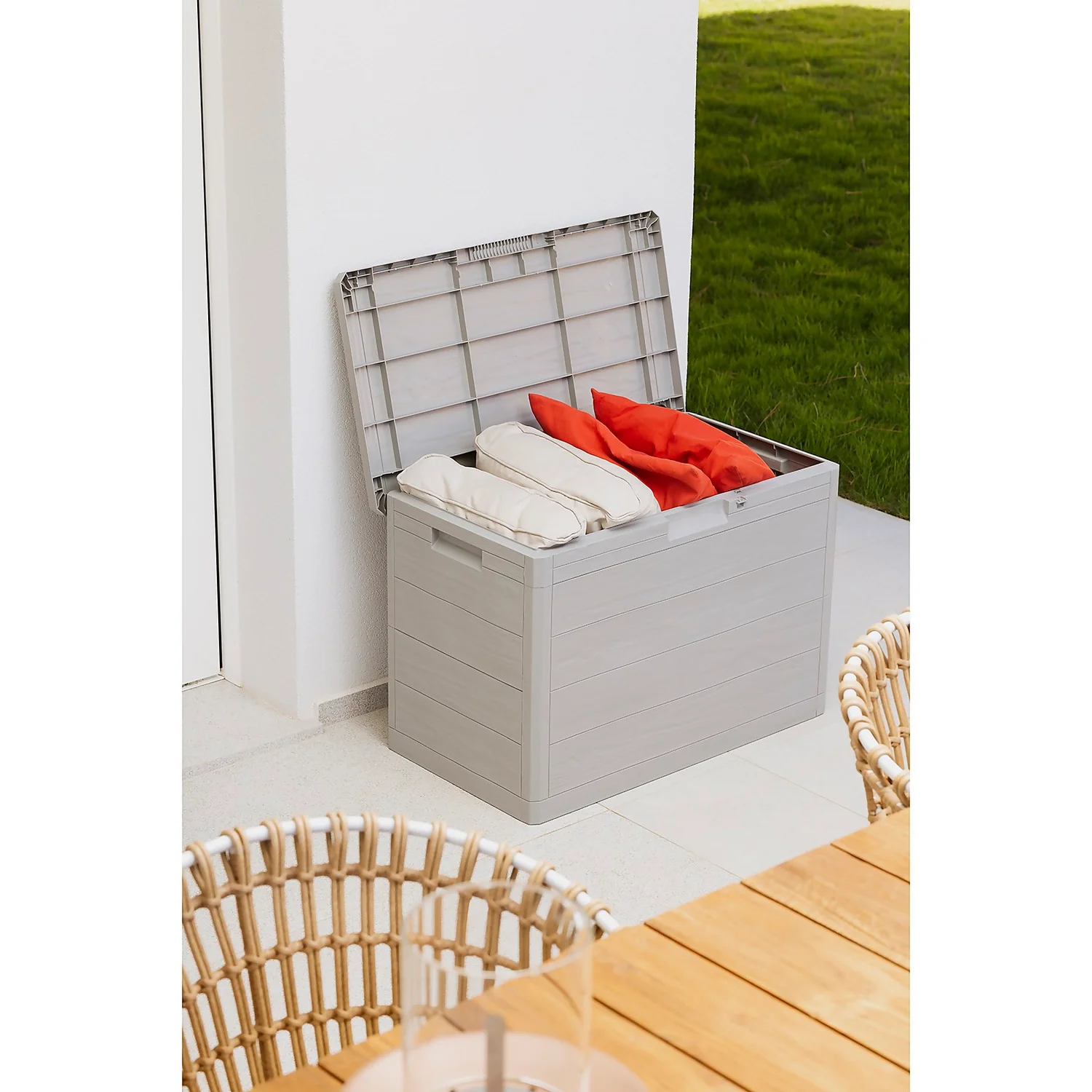 Toomax Garden Storage Box 160L - Warm Grey 10 Toomax Garden Storage Box 160L - Warm Grey - Image 8