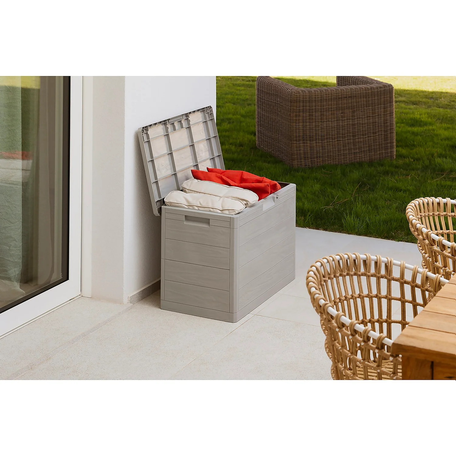 Toomax Garden Storage Box 160L - Warm Grey 9 Toomax Garden Storage Box 160L - Warm Grey - Image 7
