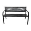Black Steel Garden Bench