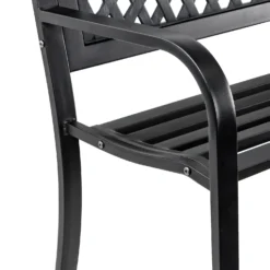 Black Steel Garden Bench 11 Black Steel Garden Bench -Garden Care Specialty Shop 14005779 5405018249740746