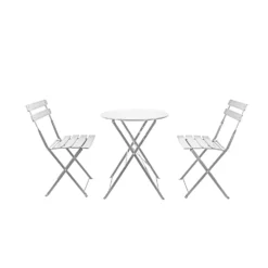 Millie Metal Bistro Set - Grey 13 Millie Metal Bistro Set - Grey -Garden Care Specialty Shop 14005781 2855018249611251