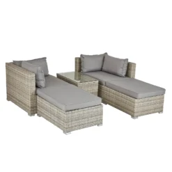 Cairo Grey Rattan Effect Garden Sofa Set -Garden Care Specialty Shop 14005786 1105022103051854