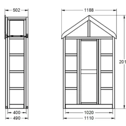 Forest Garden Georgian Wall Greenhouse With Auto Vent 21 Forest Garden Georgian Wall Greenhouse With Auto Vent -Garden Care Specialty Shop 14013374 2195004556523592