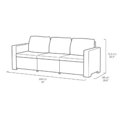 Keter California 5 Seater Outdoor Garden Furniture Sofa And Lounge Set - Graphite With Grey Cushions 19 Keter California 5 Seater Outdoor Garden Furniture Sofa And Lounge Set - Graphite With Grey Cushions -Garden Care Specialty Shop 14539594 1725041802489655