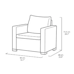 Keter California 5 Seater Outdoor Garden Furniture Sofa And Lounge Set - Graphite With Grey Cushions 20 Keter California 5 Seater Outdoor Garden Furniture Sofa And Lounge Set - Graphite With Grey Cushions -Garden Care Specialty Shop 14539594 1885041802509983