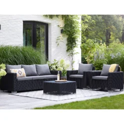 Keter California 5 Seater Outdoor Garden Furniture Sofa And Lounge Set - Graphite With Grey Cushions 18 Keter California 5 Seater Outdoor Garden Furniture Sofa And Lounge Set - Graphite With Grey Cushions -Garden Care Specialty Shop 14539594 7255041802432301